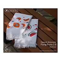 Cotton Waffle Bath Towel - Flying Fruits 2.0 Pack (Pack of 2)