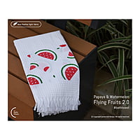 Cotton Waffle Bath Towel - Flying Fruits 2.0 Pack (Pack of 2)