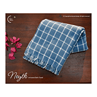 Neyth - Artisanal Cotton Bath Towel (Checkmate)