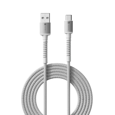Portronics Konnect X 3A Unbreakable Nylon Braided USB to Type C Fast Charging Cable 2M Long, Supports All Type C Smartphones and Devices Portronics Konnect X 3A Unbreakable Nylon Braided USB to Type C Fast Charging Cable 2M Long, Supports All Type C Smartphones and Devices