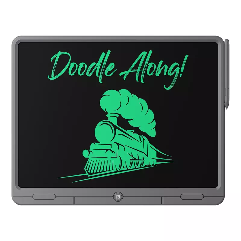 Portronics Ruffpad 21 LCD Writing Pad with 21 Inches Large Screen, Stylus Pen, School, Office (Grey) Portronics Ruffpad 21 LCD Writing Pad with 21 Inches Large Screen, Stylus Pen, School, Office (Grey)