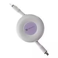 Portronics Upgraded Konnect Recoil 100W Type C to Type C Retractable Cable, PD Fast Charging, Retractable Charging Cable, Fast Data Transfer, Compatibility with iPhone 15 Series & Type C Smartphones Portronics Upgraded Konnect Recoil 100W Type C to Type C Retractable Cable, PD Fast Charging, Retractable Charging Cable, Fast Data Transfer, Compatibility with iPhone 15 Series & Type C Smartphones