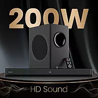 Portronics Pure Sound 107 | 200W Soundbar with Subwoofer Portronics Pure Sound 107 | 200W Soundbar with Subwoofer