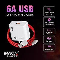 Portronics Adapto 65A 65W Fast Charger & USB-A to Type C Cable for OnePlus, Oppo, Realme Portronics Adapto 65A 65W Fast Charger & USB-A to Type C Cable for OnePlus, Oppo, Realme