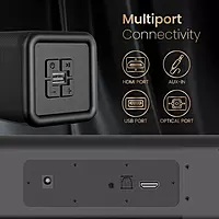 Portronics Sound Slick 8 80W Soft Touch Control Bluetooth Soundbar (Black) Portronics Sound Slick 8 80W Soft Touch Control Bluetooth Soundbar (Black)