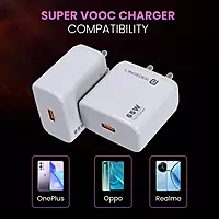 Portronics Adapto 65A 65W Fast Charger & USB-A to Type C Cable for OnePlus, Oppo, Realme Portronics Adapto 65A 65W Fast Charger & USB-A to Type C Cable for OnePlus, Oppo, Realme
