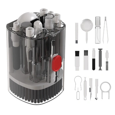 Portronics Clean T 21 in 1 Smart Multifunctional Gadget Cleaning Kit for Laptops, Smartphones, Keyboard, Earbuds, Earphone, Camera Lens, Mist Spray, Air Blower, Long Brush, Key Puller (Black) Portronics Clean T 21 in 1 Smart Multifunctional Gadget Cleaning Kit for Laptops, Smartphones, Keyboard, Earbuds, Earphone, Camera Lens, Mist Spray, Air Blower, Long Brush, Key Puller (Black)
