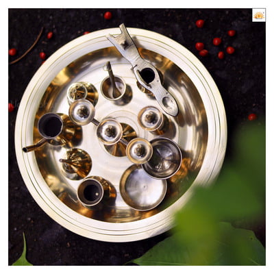 AshttaMangalya kit Gold 10 inch