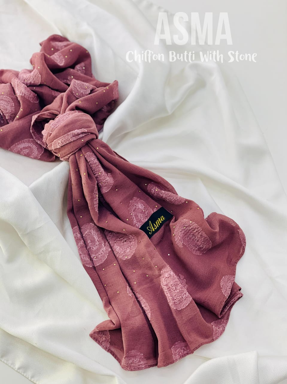 Premium Chiffon Butti With Stones Hijab