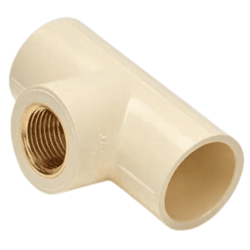 Astral Brass FPT Tee, 20*20*15mm, 3/4*3/4*1/2" Inch, CPVC Fittings