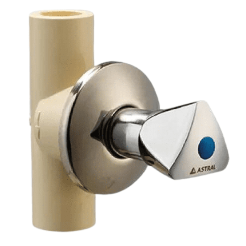 Astral Concealed Valve (Chrome Plated) Triangle, 25mm, 1" Inch, CPVC Fittings