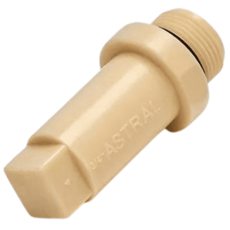 Astral End Plug Threaded, 20mm, 3/4" Inch, CPVC Fittings