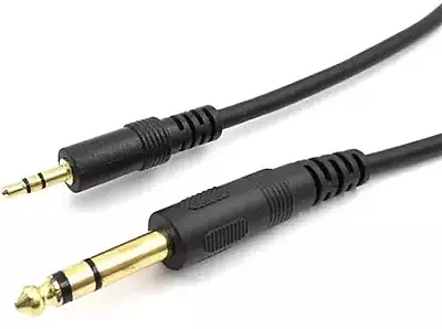 Male To Male Stereo Auxiliary Audio Cable With Mic For Car, Home Stereos, Headphone, Speaker, MP3, Compatible with Beats, iPhone, iPod, iPad, Sony