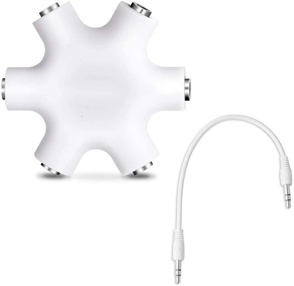 Audio Splitter 1X5 Hexagon Earphone Adaptor