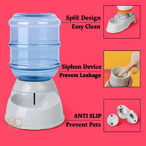 Automatic Pet Water Dispenser โ Large Capacity Gravity Water Feeder for Dogs & Cats Automatic Pet Water Dispenser โ Large Capacity Gravity Water Feeder for Dogs & Cats