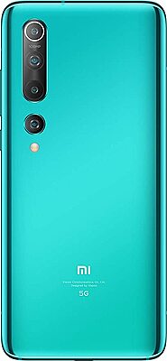 Mi 10 (Coral Green, 8GB RAM, 256GB Storage) - 108MP Quad Camera, SD 865 Processor, 5G Ready