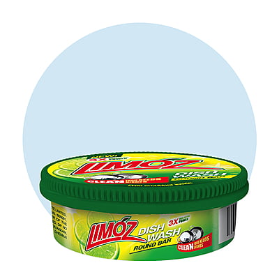 LIMOZ | Dish Wash Round Bar 500G (Pack of 6)