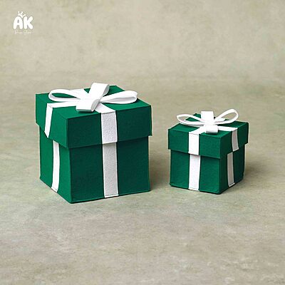 Felt Gift Boxes Set of 02 Felt Gift Boxes Set of 02