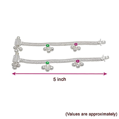 Silver Baby Anklet 5inch (40grams)