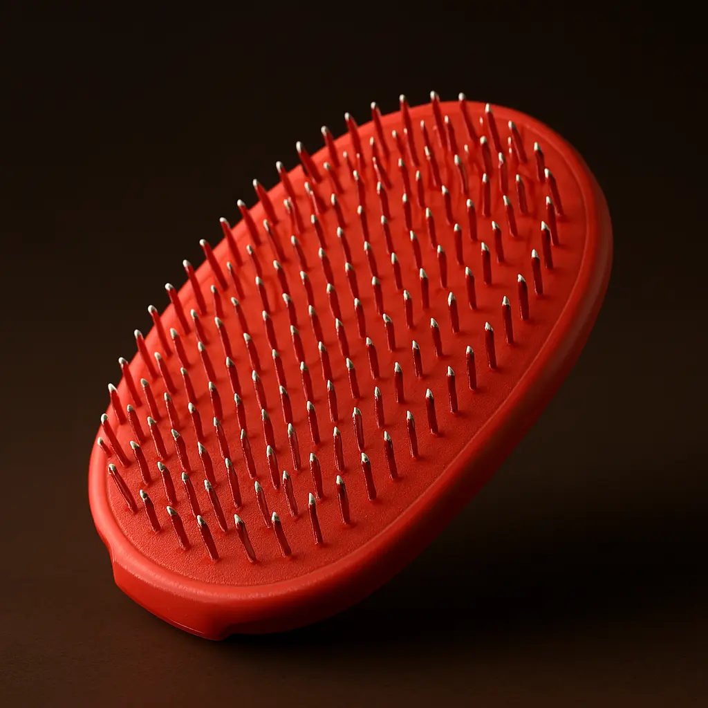 Pets Silicone Hair Removal Brush With Stainless Pin