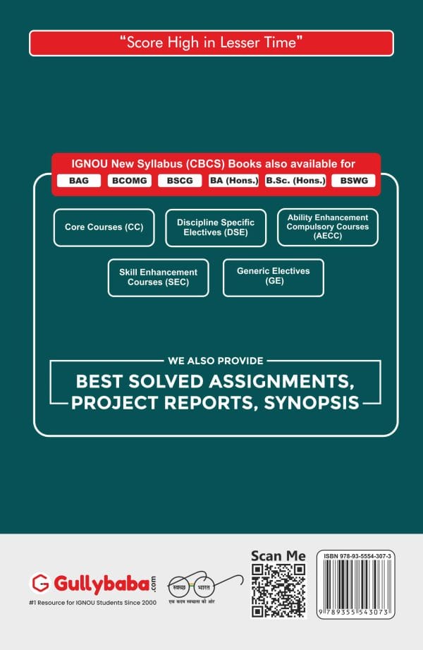 IGNOU BCOG-172 - Indian Economy, Latest CBCS Help Book Edition