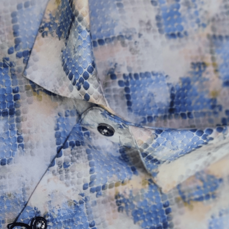 BLUE PRINTED SHIRT