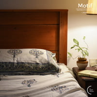 Motif Hand Block Print Cotton Bedsheet - Tree of life Motif Hand Block Print Cotton Bedsheet - Tree of life