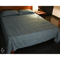 Beyond Print Collection Cotton Bedsheet - Foliate Green (90x100)