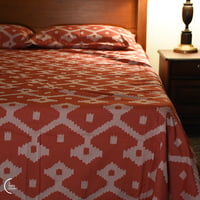 Beyond Print Collection Cotton Bedsheet - Opaque Red (90x100) Beyond Print Collection Cotton Bedsheet - Opaque Red (90x100)