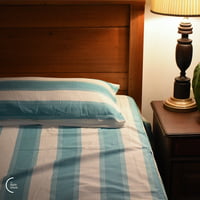 Align Collection Cotton Bedsheet - Blue (90x100)