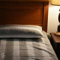 Align Collection Cotton Bedsheet - Grey (90x100)