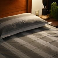 Align Collection Cotton Bedsheet - Grey (90x100)