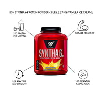 BSN Syntha 6 Protein Powder - 5 lbs, 2.27 kg (Vanilla Ice Cream) BSN Syntha 6 Protein Powder - 5 lbs, 2.27 kg (Vanilla Ice Cream)
