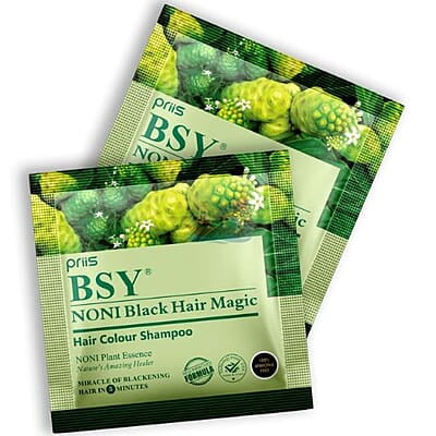 BSY Noni Black Hair Magic Hair Color Shampoo | Ammonia Free Hair Color Shampoo BSY Noni Black Hair Magic Hair Color Shampoo | Ammonia Free Hair Color Shampoo