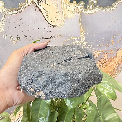 Black Tourmaline Crystal Geode (Nepal) Black Tourmaline Crystal Geode (Nepal)