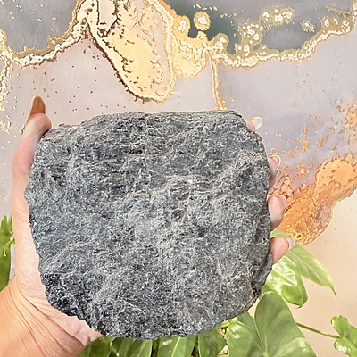 Black Tourmaline Crystal Geode (Nepal) Black Tourmaline Crystal Geode (Nepal)