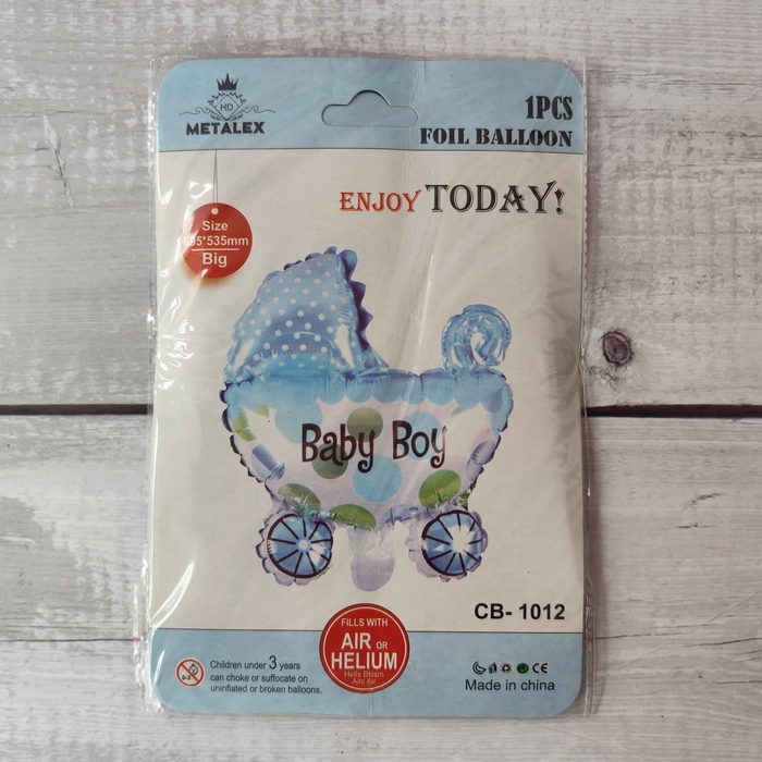 Baby Boy Cradle Foil Balloon Baby Boy Cradle Foil Balloon