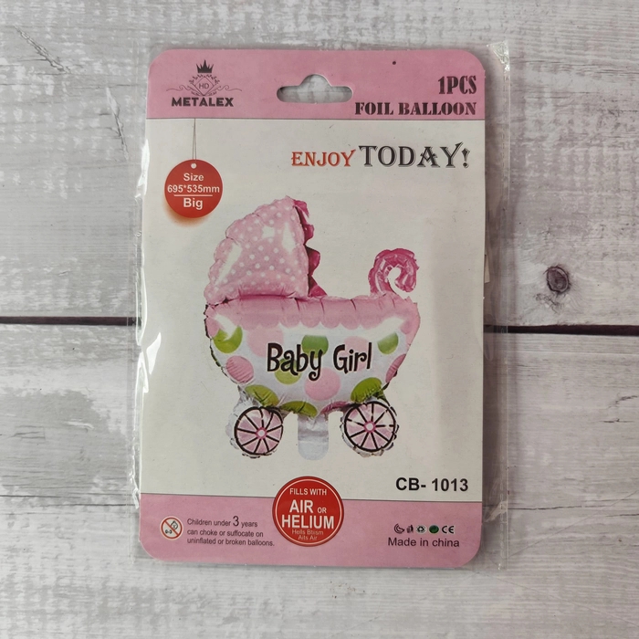 Baby Girl Cradle Foil Balloon Baby Girl Cradle Foil Balloon