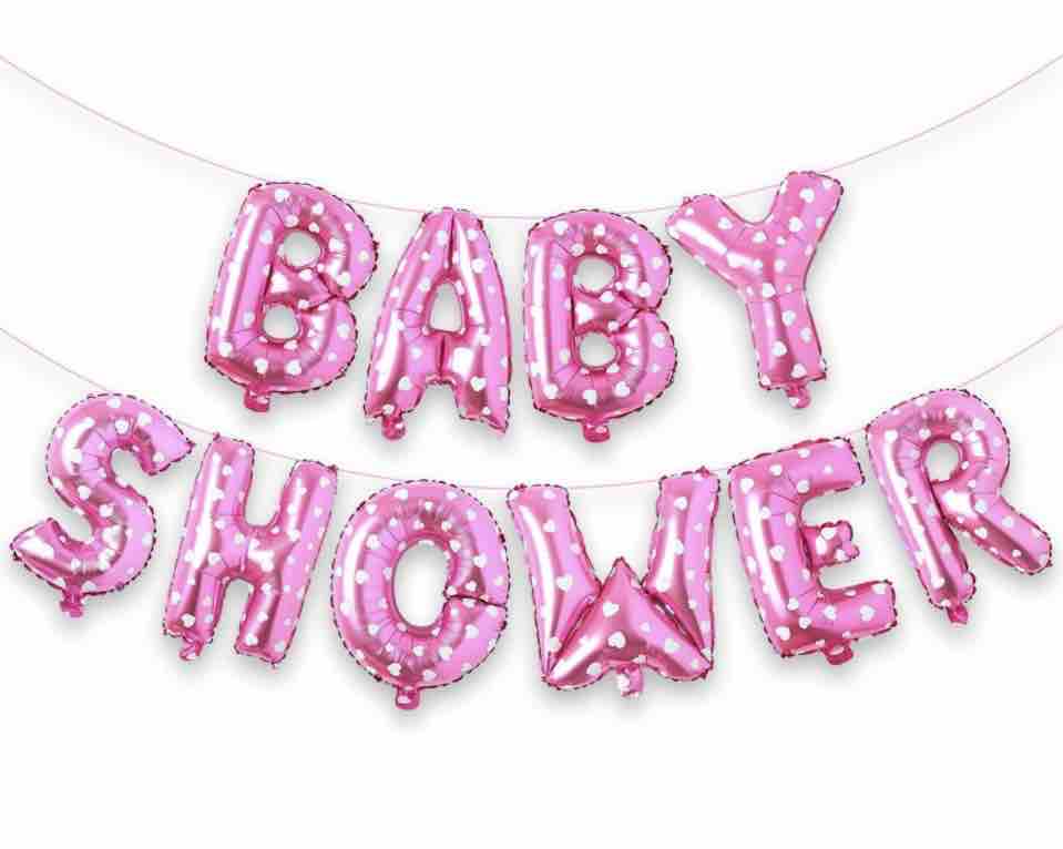 Baby Shower Foil Banner (Pink) Baby Shower Foil Banner (Pink)
