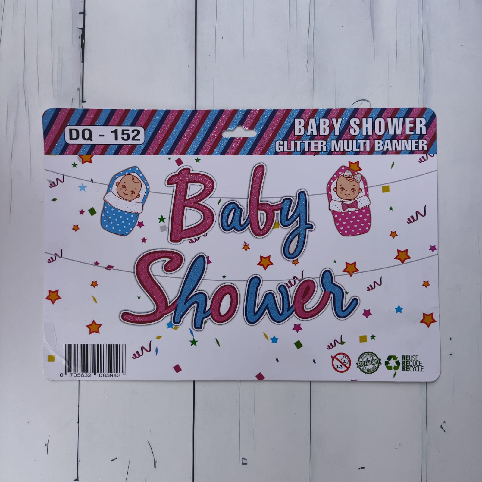 Baby Shower Gliter UV Multi Banner | Pack of 1 Set Baby Shower Gliter UV Multi Banner | Pack of 1 Set