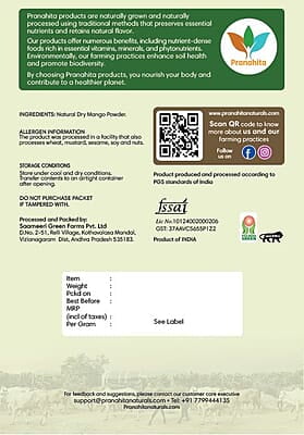 Organic Dry Mango Powder(Amchur)-100 g