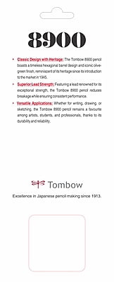 Tombow 8900 Scholar Set 2B Tombow 8900 Scholar Set 2B