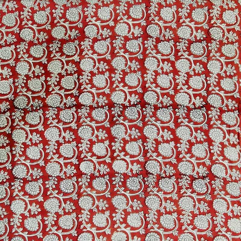 Bagru Print Cotton Fabric