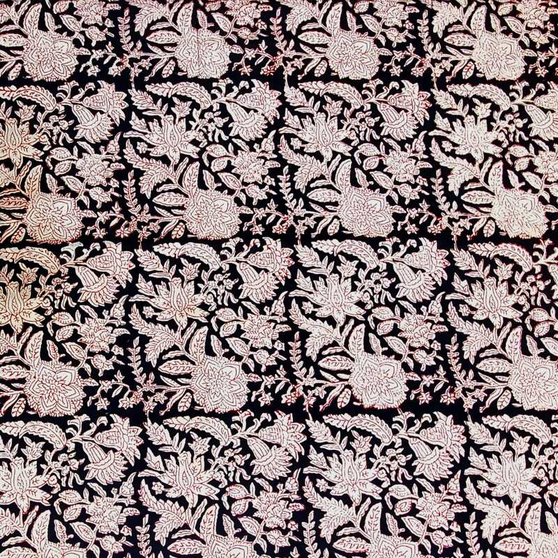 Bagru Print Cotton Fabric #4