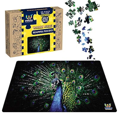 Beautiful Peacock Wooden JP 252 Pcs