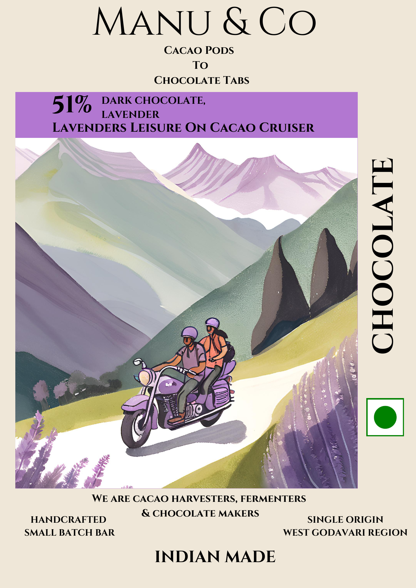 59% Dark Chocolate and Lavender