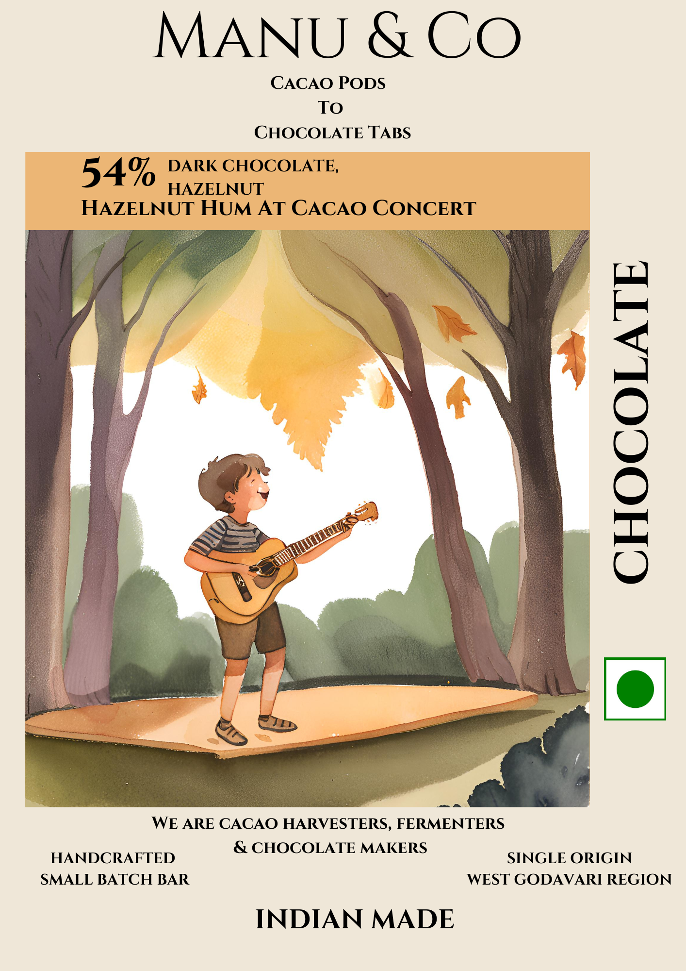 54% Dark Chocolate, Hazelnut 54% Dark Chocolate, Hazelnut