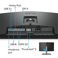 BenQ DesignVue Monitors?PD2725U?27-inch 4K UHD P3 Thunderbolt 3 Mac� Compatible Designer Monitor
