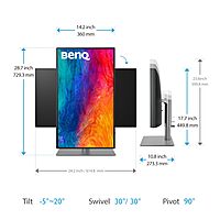 BenQ DesignVue Monitors?PD2725U?27-inch 4K UHD P3 Thunderbolt 3 Mac� Compatible Designer Monitor