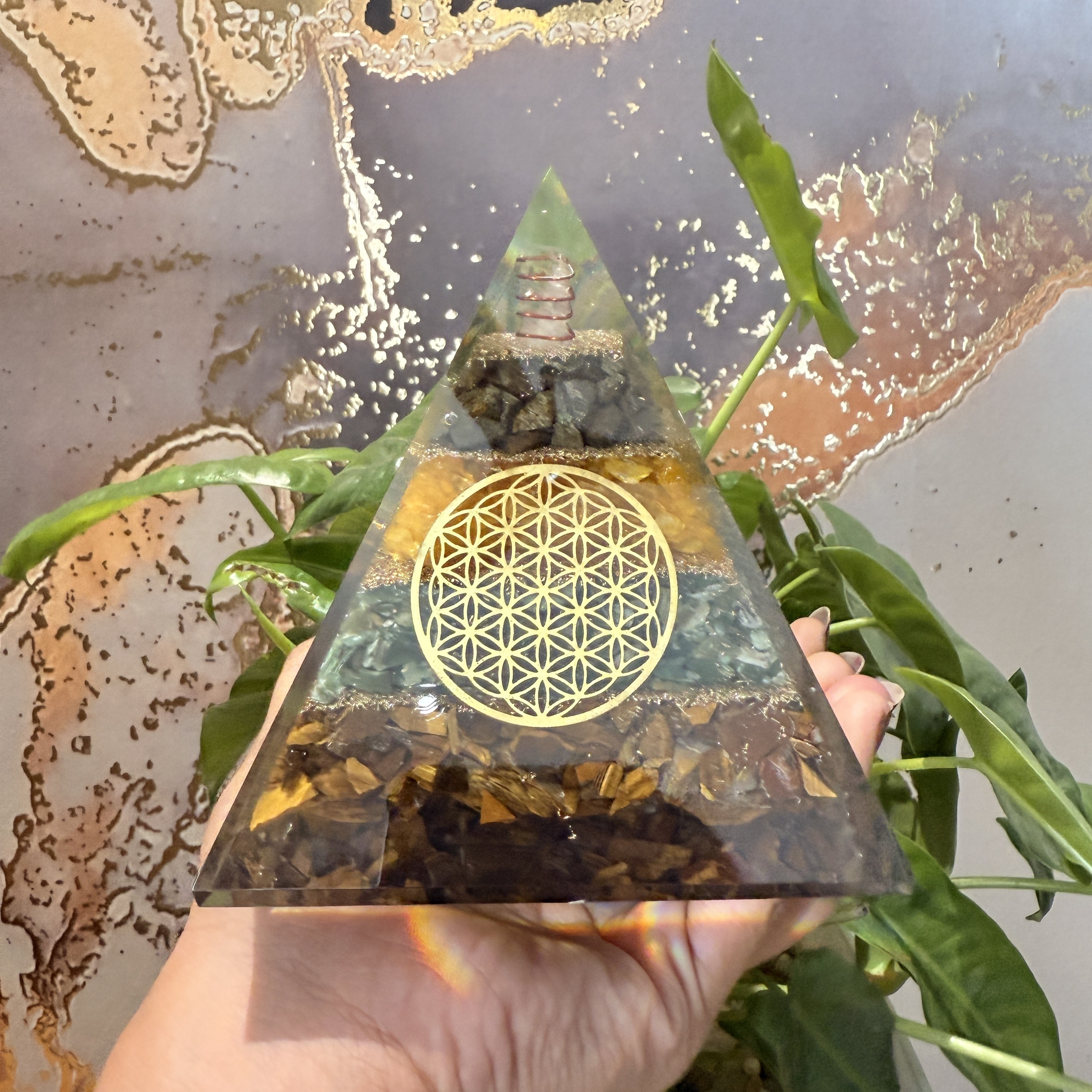 Wealth Resin Pyramid Wealth Resin Pyramid